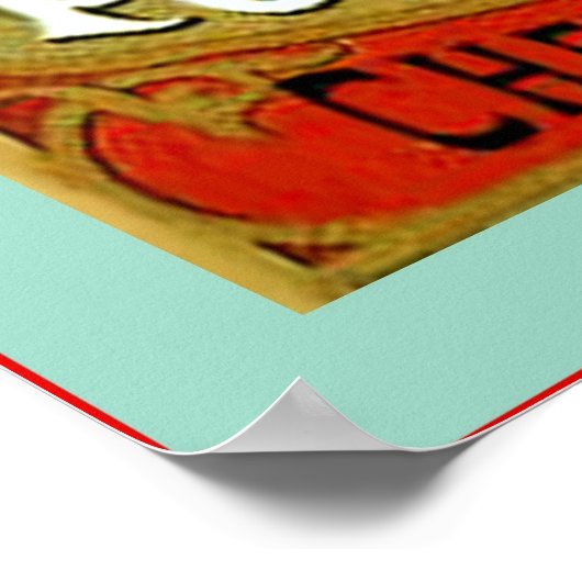 Pocahontas kauwtabak ~ 1868 poster (Hoek)