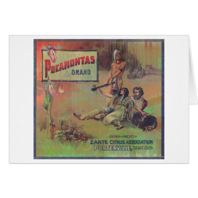Pocahontas Oranje LabelPorterville, CA (Voorkant Horizontaal)
