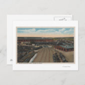 Pocatello, ID - Train Depot Round House en Briefkaart (Voorkant / Achterkant)