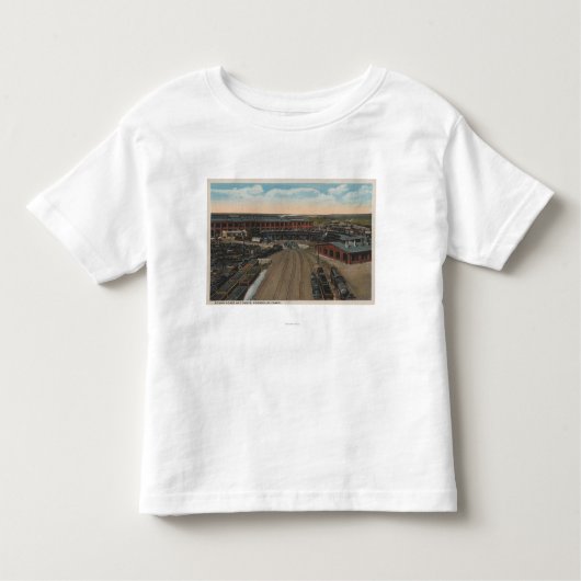 Pocatello, ID - Train Depot Round House en Kinder Shirts (Voorkant)