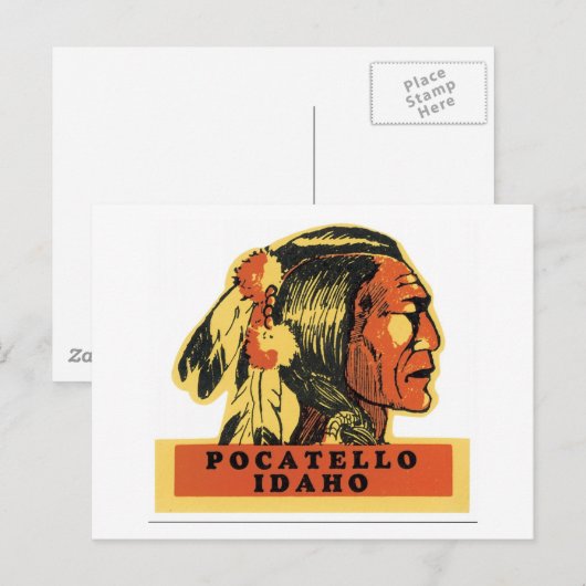 Pocatello, Idaho Briefkaart (Voorkant / Achterkant)