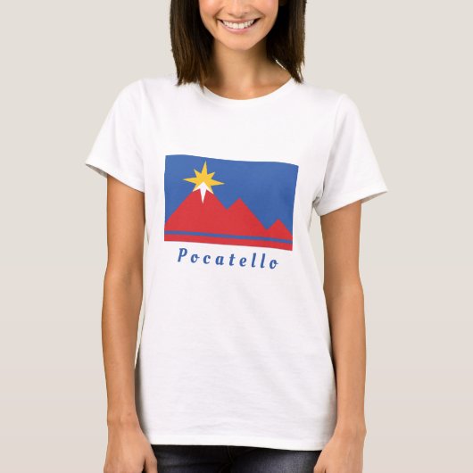 Pocatello Idaho City Flag Women's T-Shirt (Voorkant)