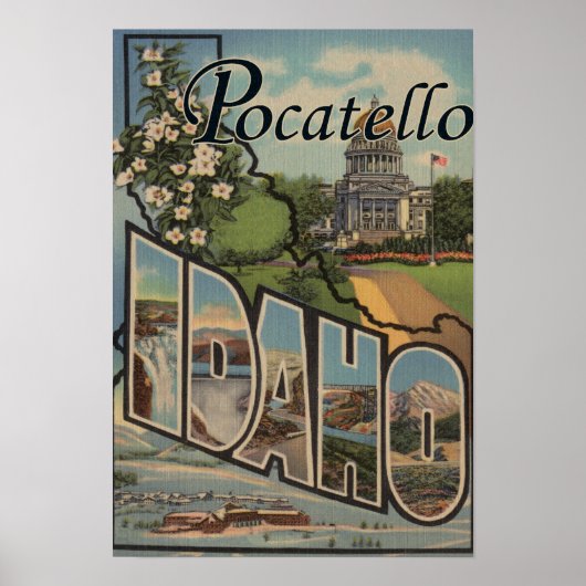 Pocatello, Idaho - Grote letterscènes Poster (Voorkant)