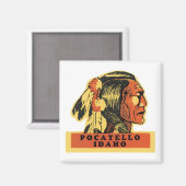 Pocatello, Idaho Magneet (Voorkant / Achterkant)