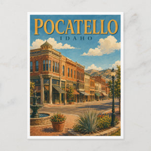Pocatello Idaho Old Town GeoSaga Briefkaart