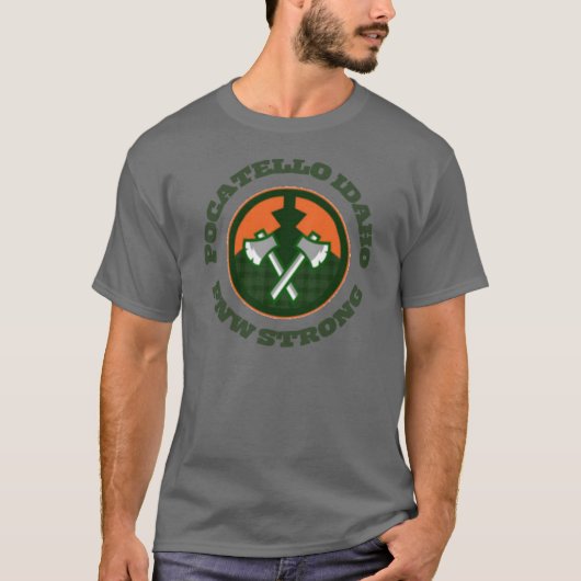 Pocatello Idaho PNW Strong T-shirt (Voorkant)