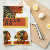 Pocatello Idaho Theedoek (Quarter Fold)