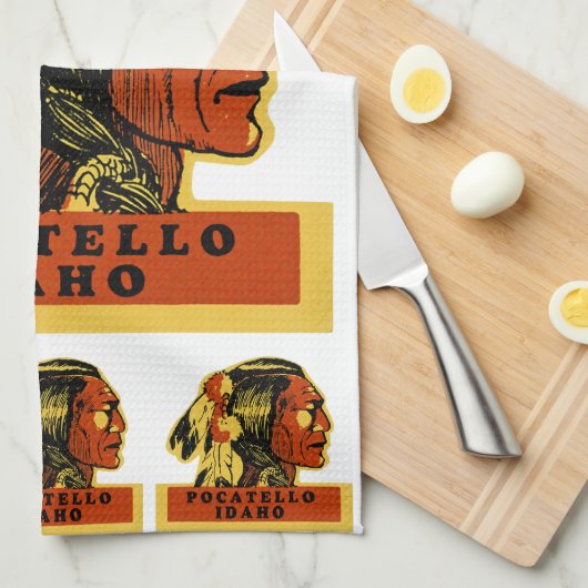 Pocatello Idaho Theedoek (Quarter Fold)