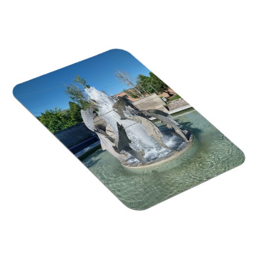 Pocatello Simplot Square Fountain Flexible Magnet Magneet (Rechterzijde)