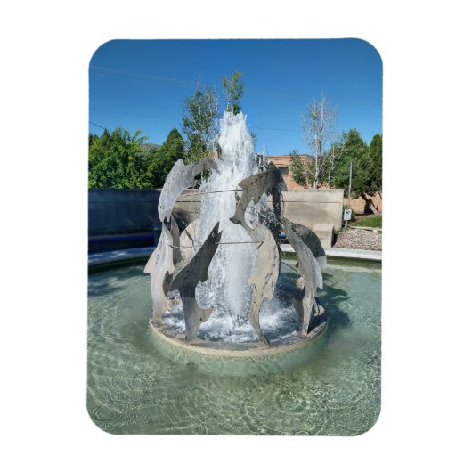Pocatello Simplot Square Fountain Flexible Magnet Magneet (Verticaal)