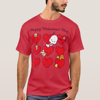 Pochacco Happy Valentines Day T-shirt
