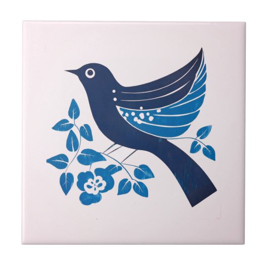 Pochair Bird Tegeltje (Voorkant)