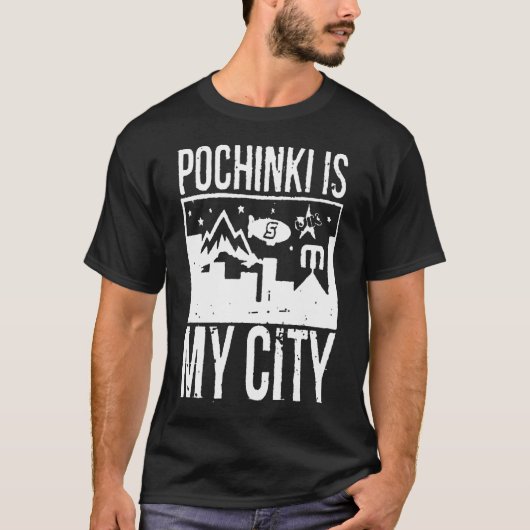 Pochinki is mijn stad t-shirt (Voorkant)