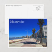 pocitos rambla montevideo briefkaart (Voorkant / Achterkant)