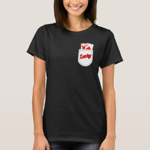 Pocket Aces Poker Kaart & Poker Player Gambling T-shirt