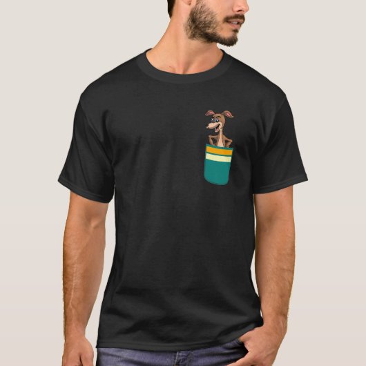 Pocket Australisch dier Aussie Kangoeroe T-shirt (Voorkant)