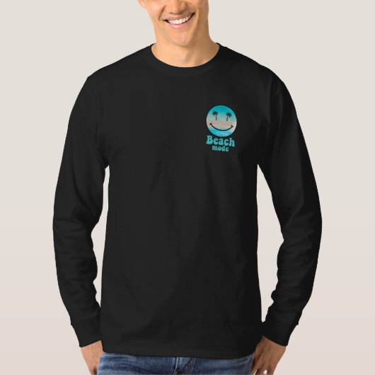Pocket Beach Mode Smiling Face Summer Happy Smile  T-shirt (Voorkant)