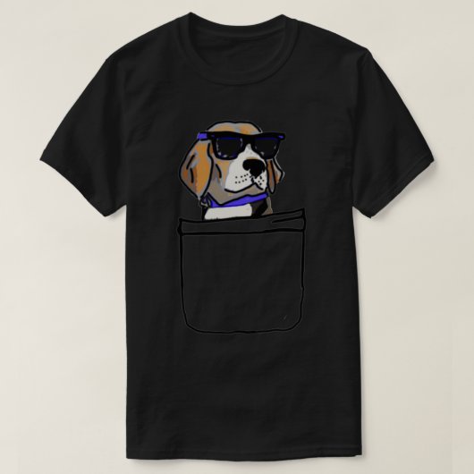 Pocket Beagle T-shirt (Design voorkant)
