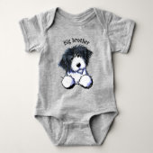 Pocket Bearded Collie Baby Bodysuit (Voorkant)