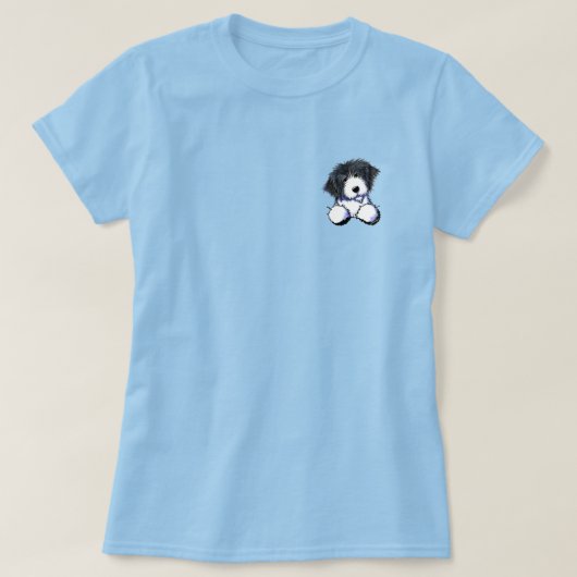 Pocket Bearded Collie T-Shirt (Design voorkant)