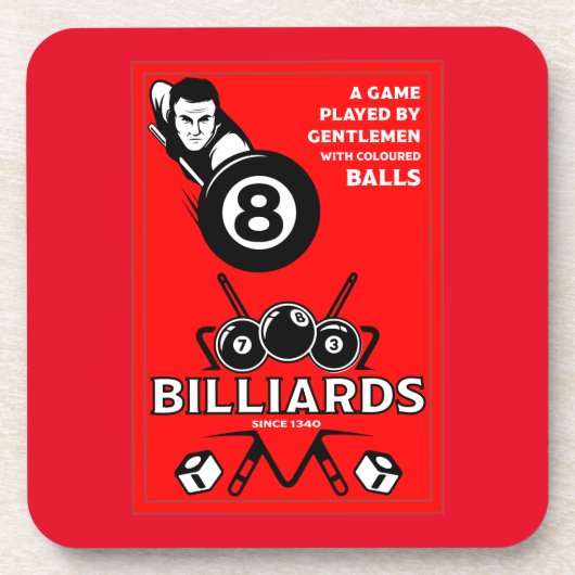  pocket billards bier onderzetter (Voorkant)