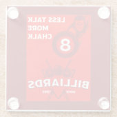  pocket billards glazen onderzetter (Achterkant)