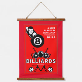  pocket billards hangend wandkleed