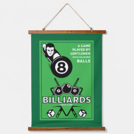  pocket billards hangend wandkleed