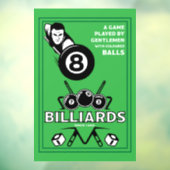  pocket billards raamsticker (Vel 3)