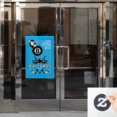  pocket billards raamsticker (Kantoordeur)