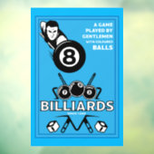  pocket billards raamsticker (Vel 3)