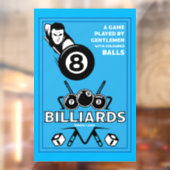  pocket billards raamsticker (Vel 2)