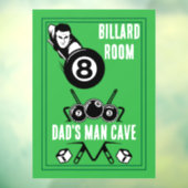  pocket billards raamsticker (Vel 3)