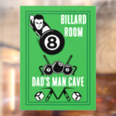  pocket billards raamsticker (Vel 2)