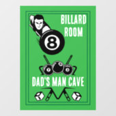  pocket billards raamsticker (Vel)