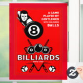  pocket billards raamsticker (Huis)