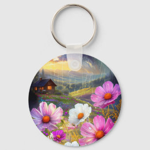 Pocket Blooms: miniatuurkunst voor uw sleutels Sleutelhanger