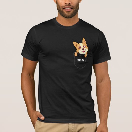 Pocket Boston Terrier puppy leuke hond T-shirt (Voorkant)