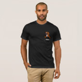 Pocket Boxer puppy schattige hond T-shirt (Voorkant volledig)