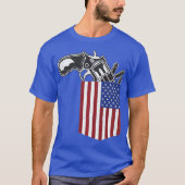 Pocket Bullet US Pistool Rights Control 2nd Arms T-shirt (Voorkant)