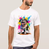 Pocket Bully Custom T Shirt voor Bulldog Pet Lover (Voorkant)