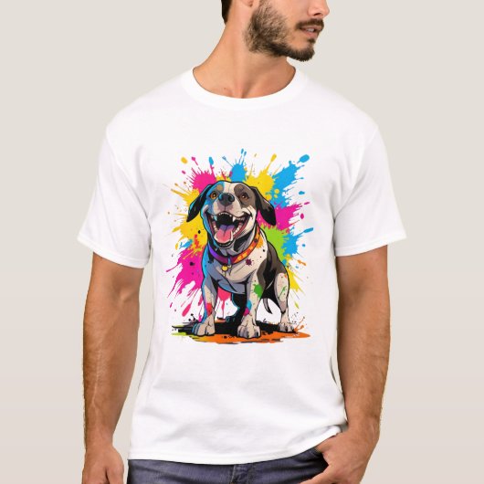 Pocket Bully Custom T Shirt voor Bulldog Pet Lover (Voorkant)