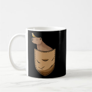 Pocket Capybara Pocket Cute Animal Parody Koffiemok