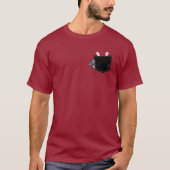 Pocket Cat Magic Design Whimsical Feline Charm T-shirt (Voorkant)