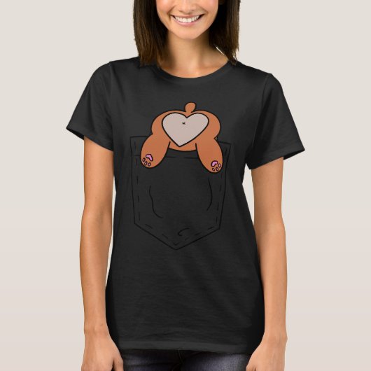 Pocket Corgi T-shirt (Voorkant)