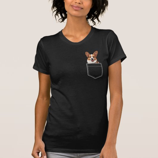 Pocket Corgi T-shirt (Voorkant)
