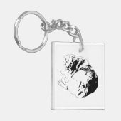 Pocket Curl, Trouw Blik Sleutelhanger (Voorkant Links)
