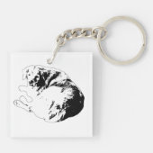 Pocket Curl, Trouw Blik Sleutelhanger (Achterkant)