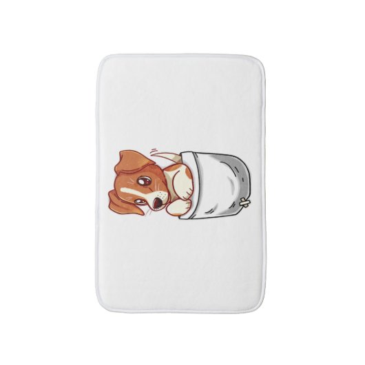 Pocket Cute Jack Russell Terrier Badmat (Voorkant Verticaal)