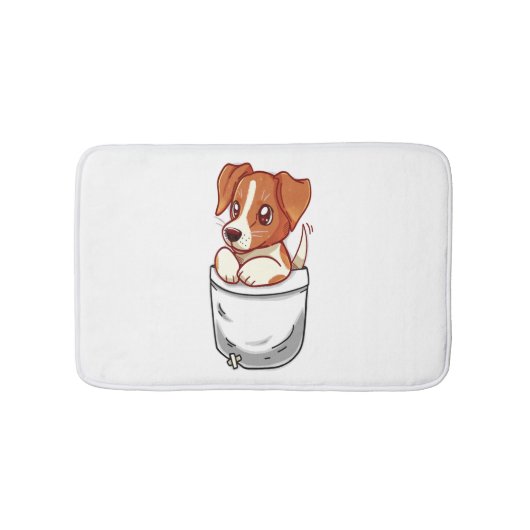 Pocket Cute Jack Russell Terrier Badmat (Voorkant)